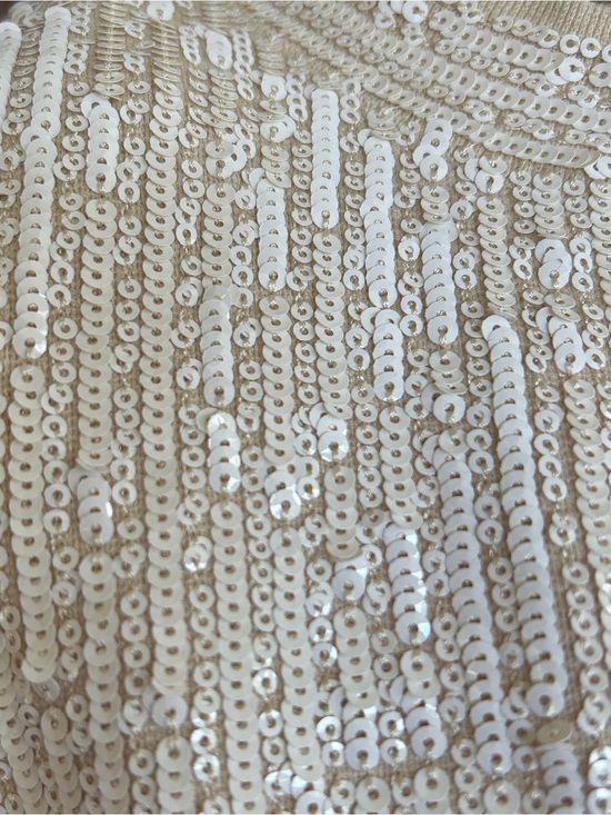 J. Crew Tops - J. Crew Collection Sequin Halter Sweater Tank in Cream NWT Large
